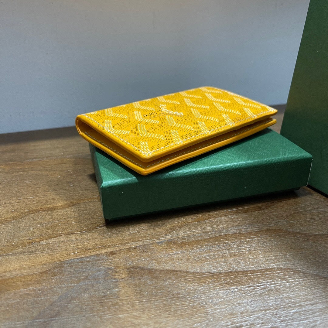 Goyard Saint-Pierre Card Wallet "Yellow"