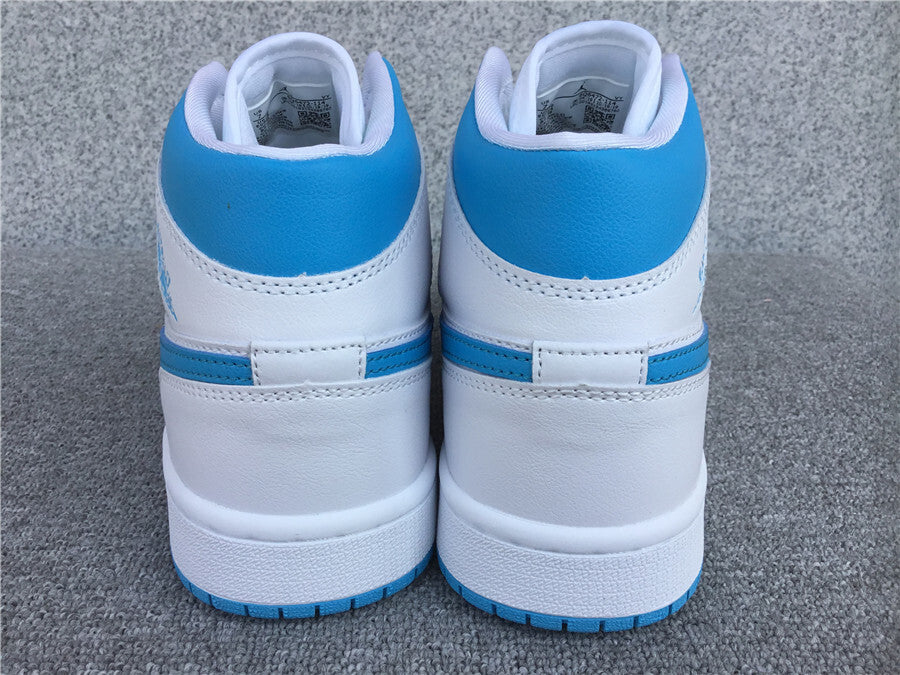 Air Jordan 1 Mid "UNC-White"