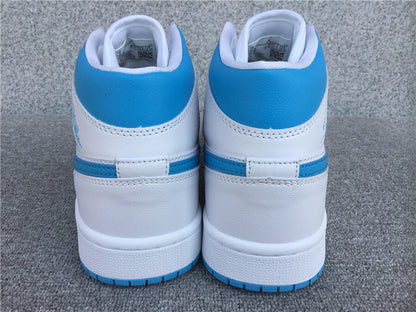Air Jordan 1 Mid "UNC-White"