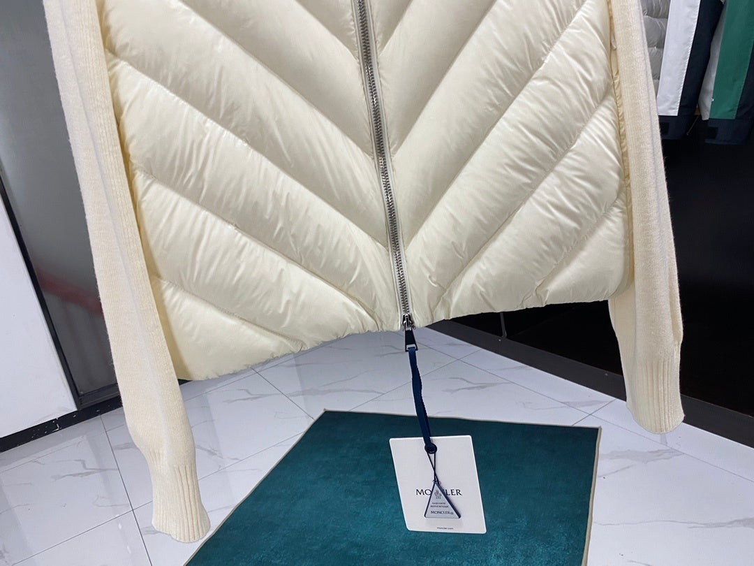 Moncler Hybrid Down Top "White"