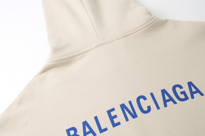 Balenciaga Hoodie "Beige-Blue"