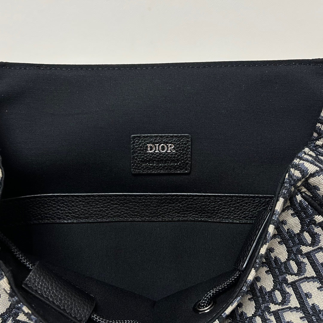 Dior Oblique Jacquard Saddle Backpack