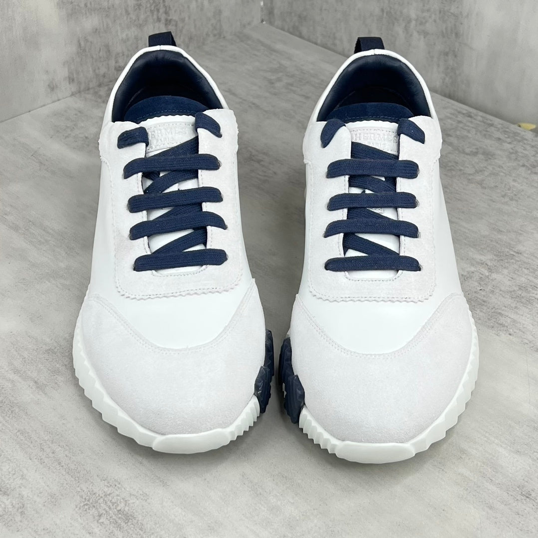 Hermes Bouncing Sneakers "White-Grey-Blue"