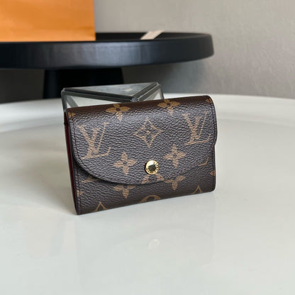 Louis Vuitton Rosalie Coin Purse "Monogram Eclipse Canvas"