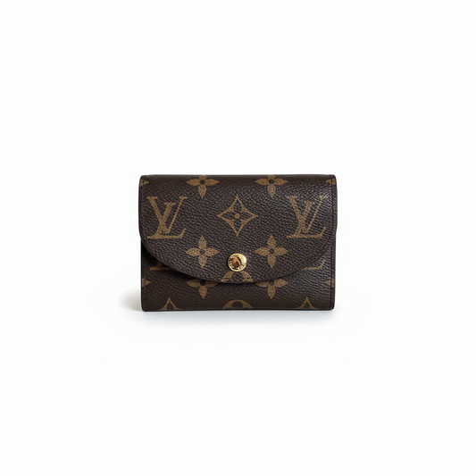 Louis Vuitton Rosalie Coin Purse "Monogram Eclipse Canvas"