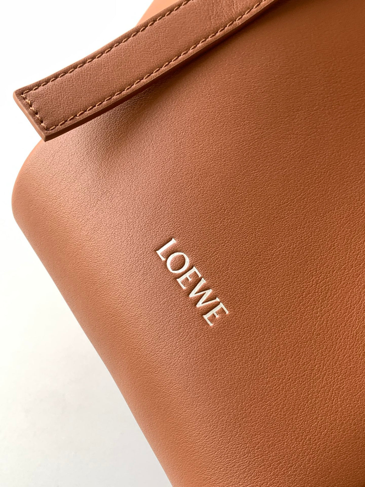 Loewe Hammock Flip Bag in Classic Calfskin "Brown"