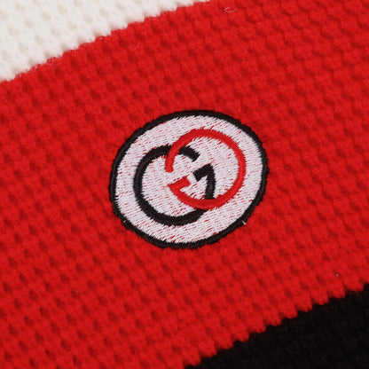 Gucci Zip-Up Sweater "White-Red-Black"