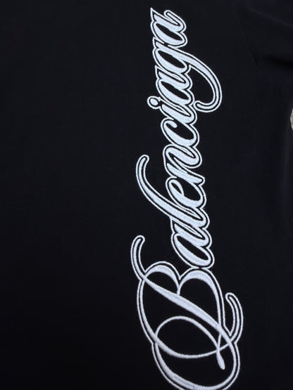 Balenciaga Cursive T-Shirt "Black"