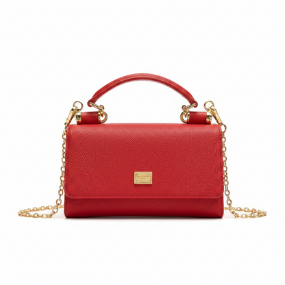 Dolce & Gabbana Dauphine-Print Calfskin Mini Bag