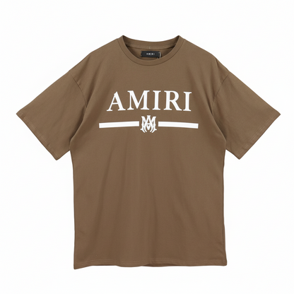 Amiri M.A. Bar Logo Print T-Shirt "Brown"