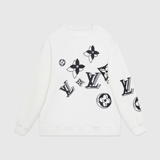 Louis Vuitton Sweatshirt "White-Black"