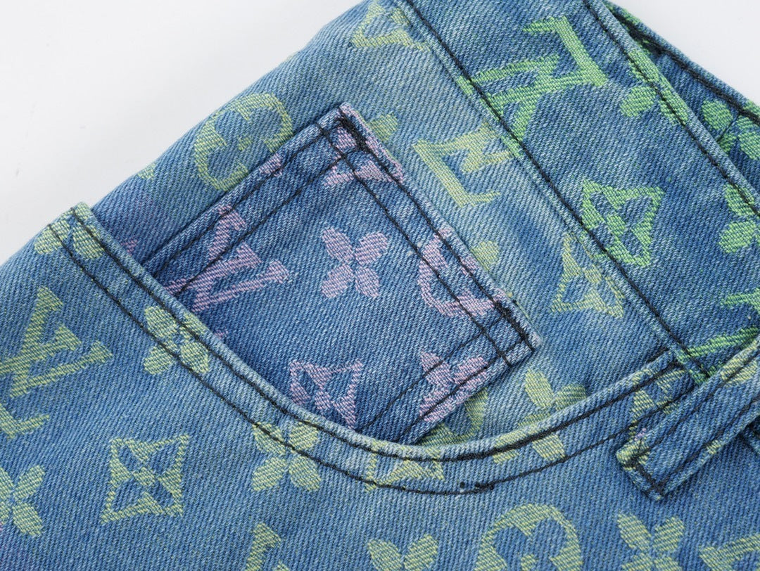Louis Vuitton Monogram Denim Shorts
