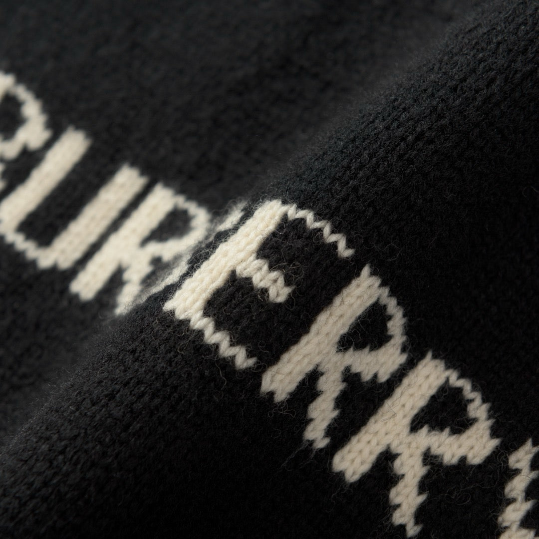 Burberry Knight Wool Cashmere Sweater "Black"