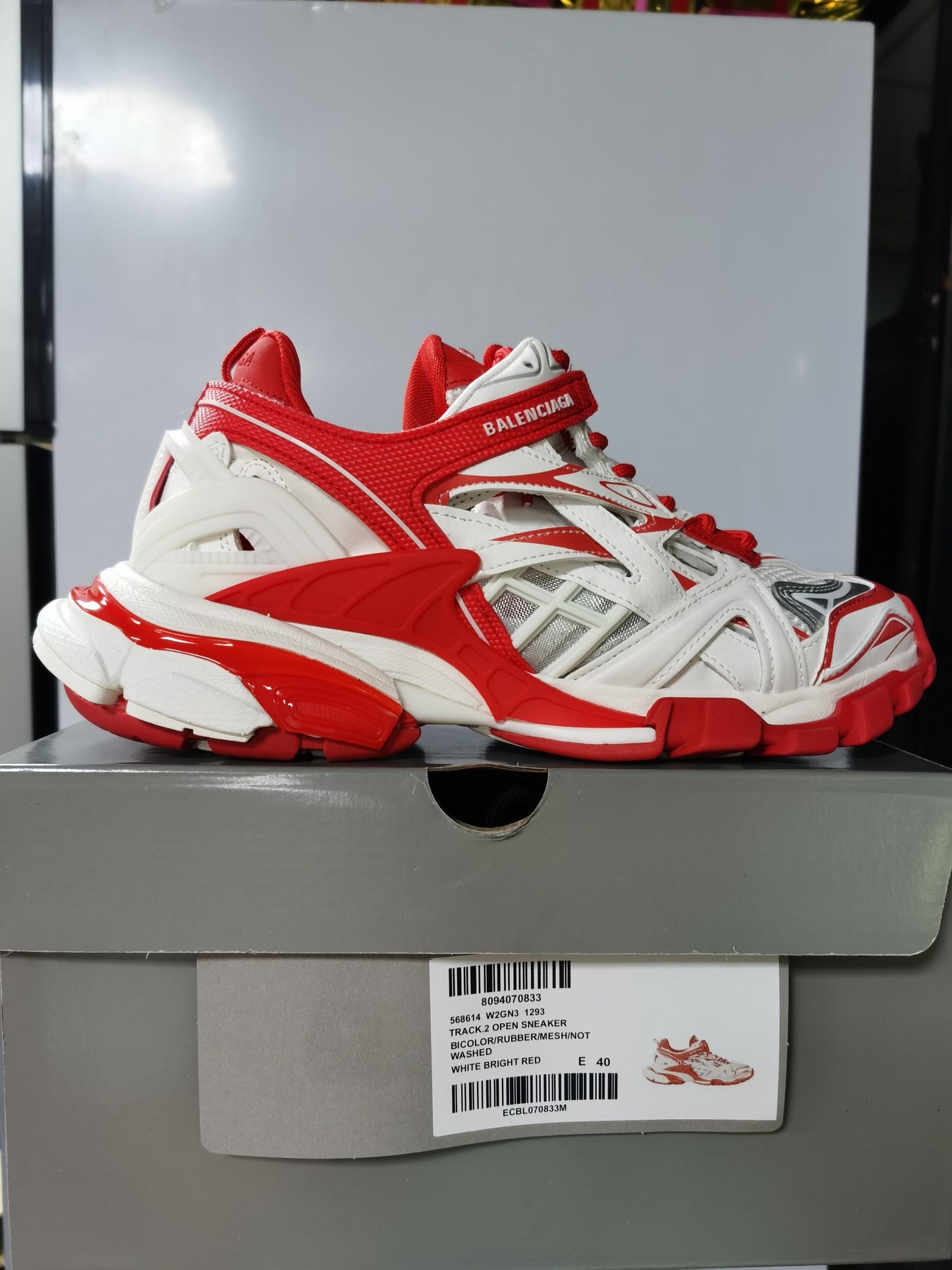 Balenciaga Track 2.0 "White-Red"