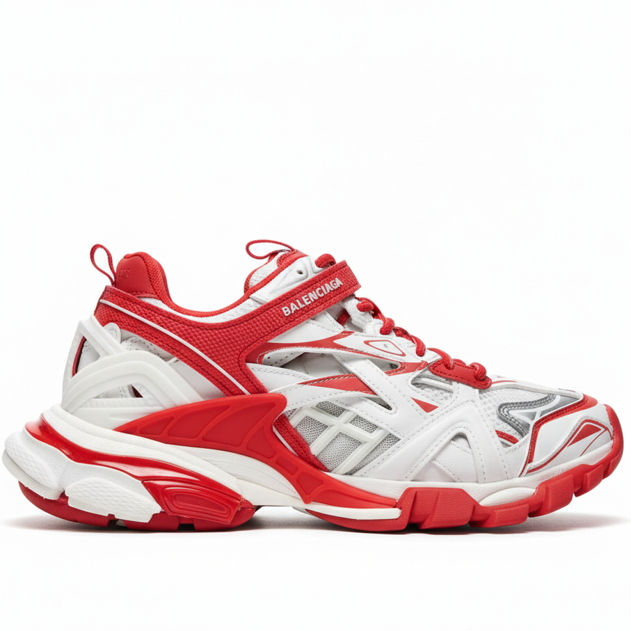 Balenciaga Track 2.0 "White-Red"