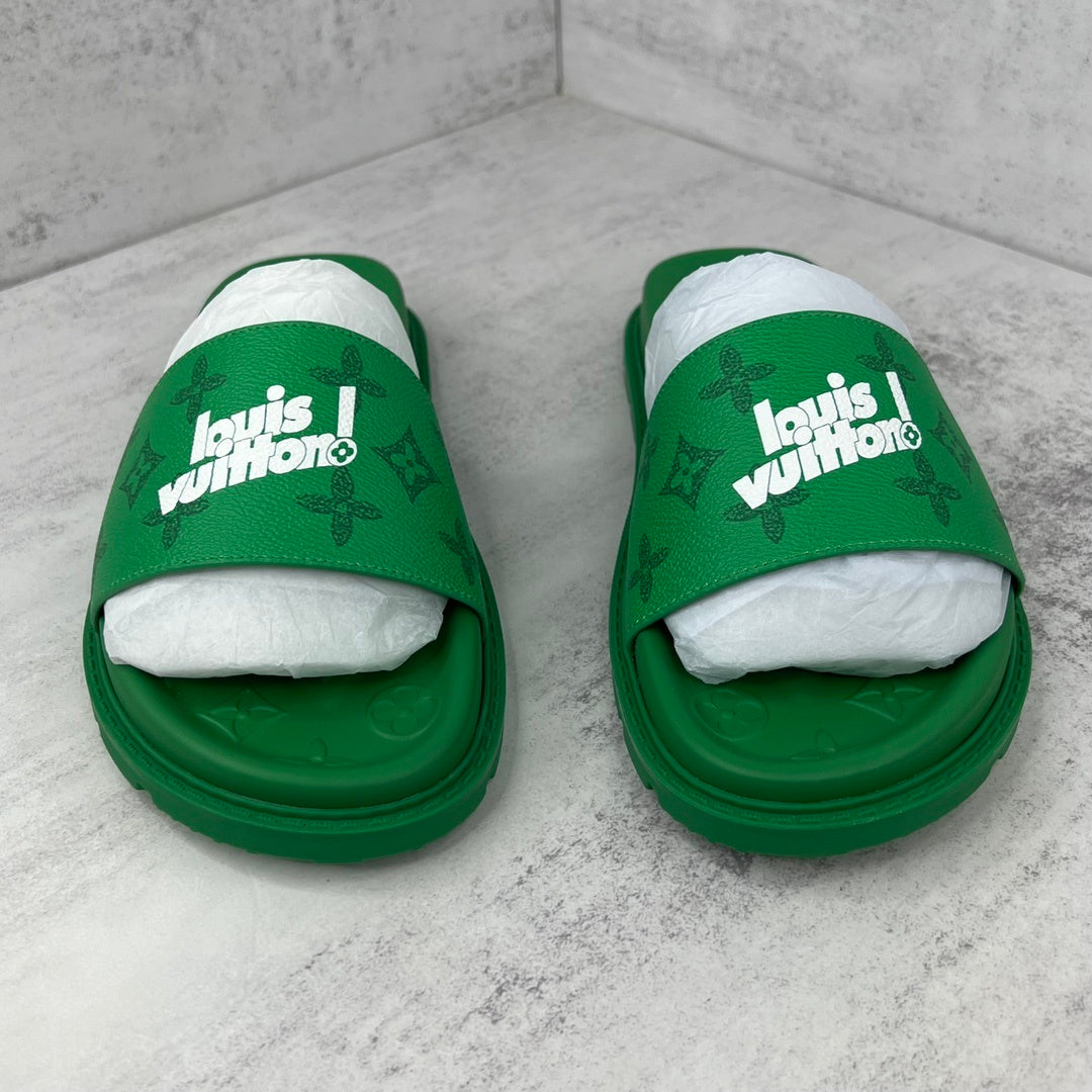 Louis Vuitton Slides "Green"