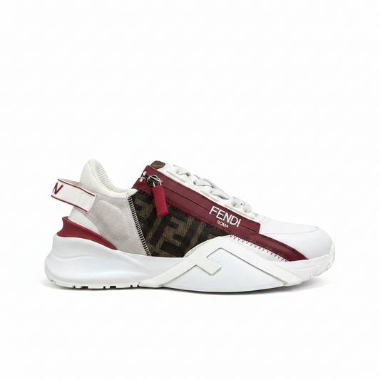 Fendi Flow "White-Red Monogram"