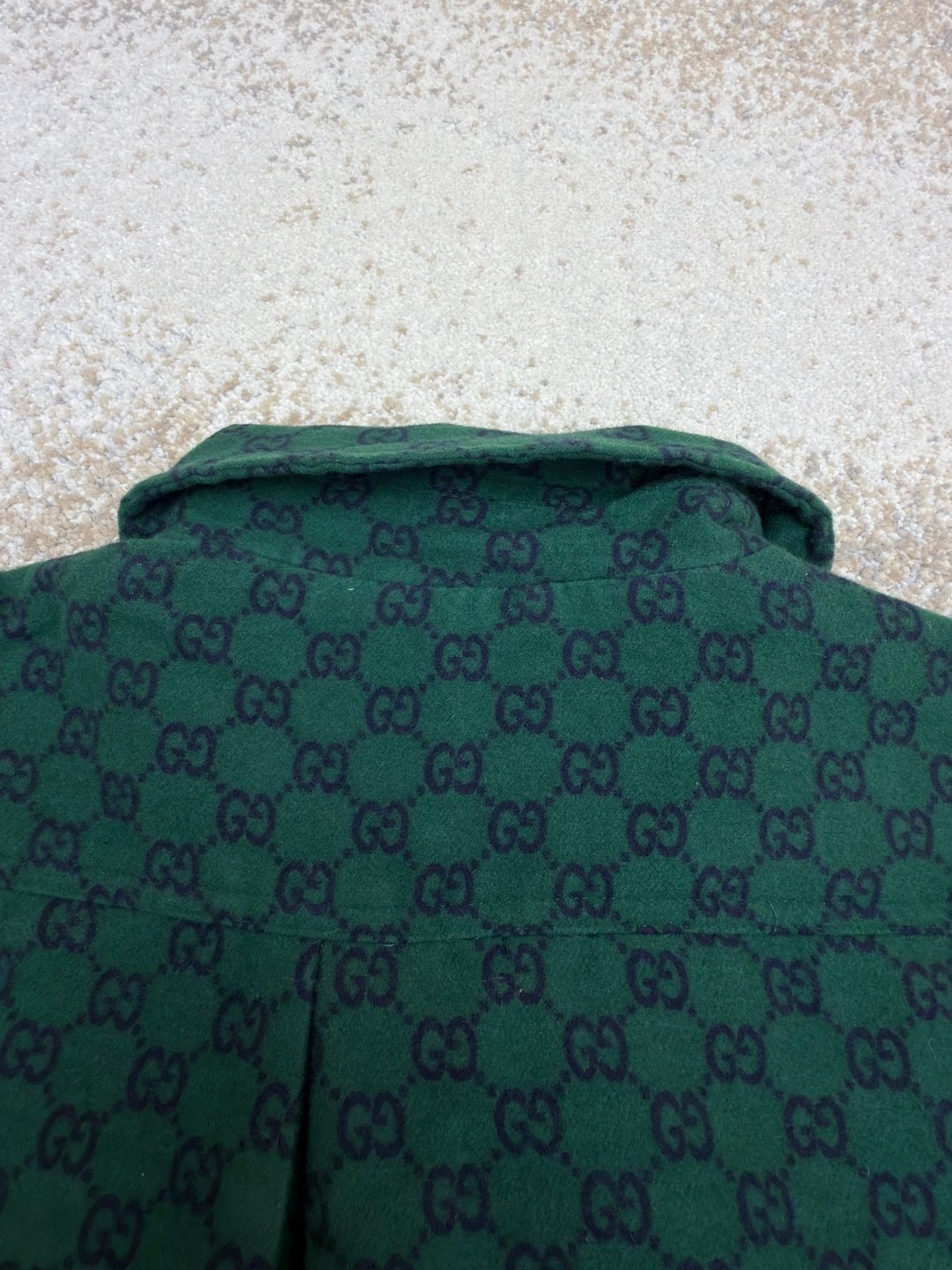 Gucci GG Padded Wool-Felt Bomber Jacket "Green"