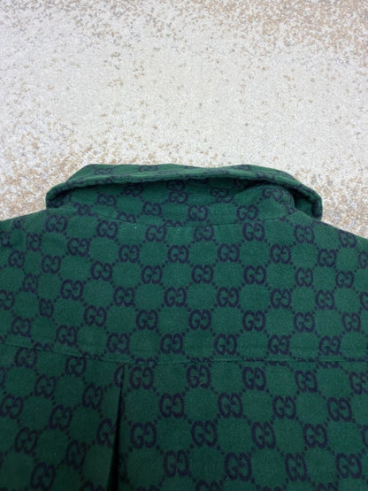Gucci GG Padded Wool-Felt Bomber Jacket "Green"