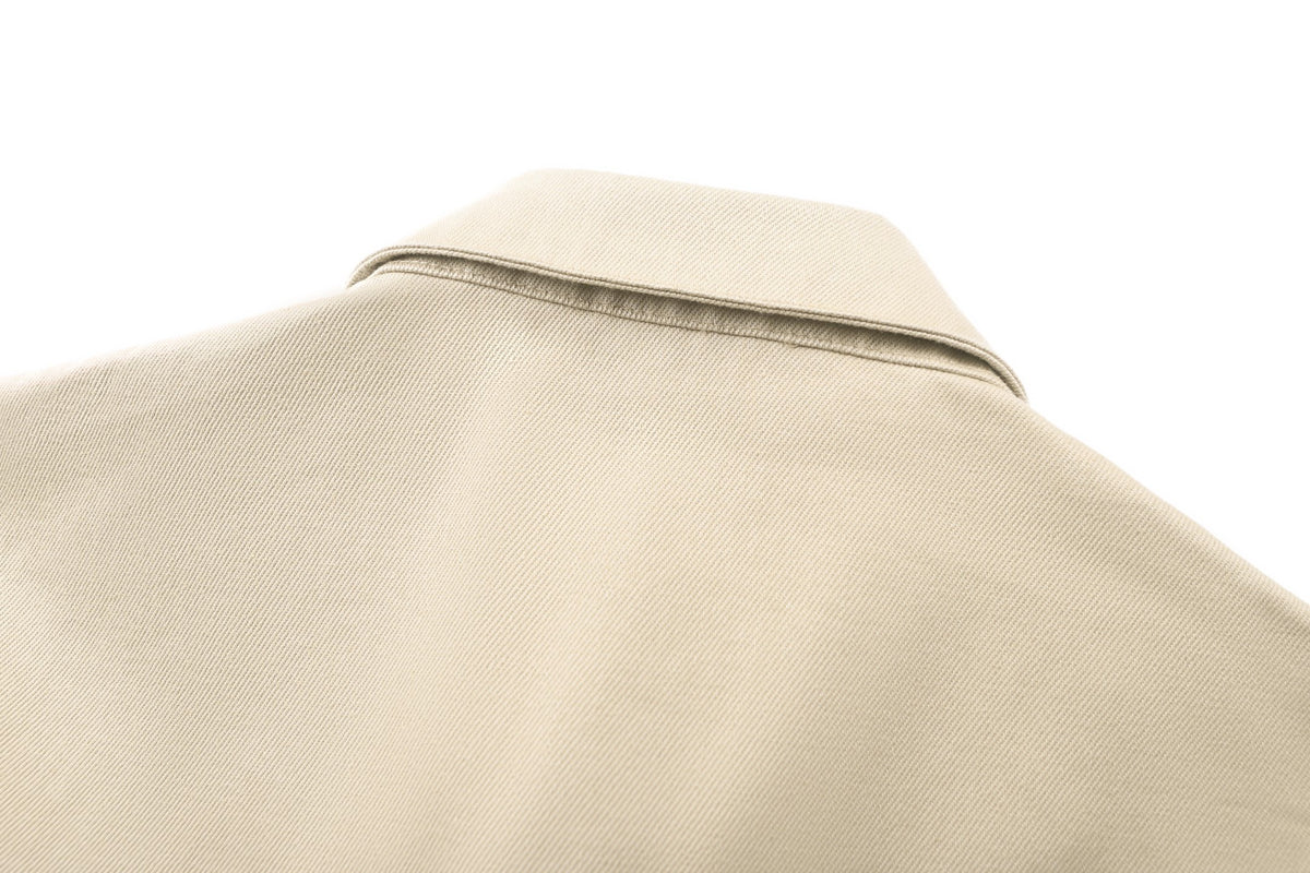 Prada Denim Blouson Jacket "Sand"