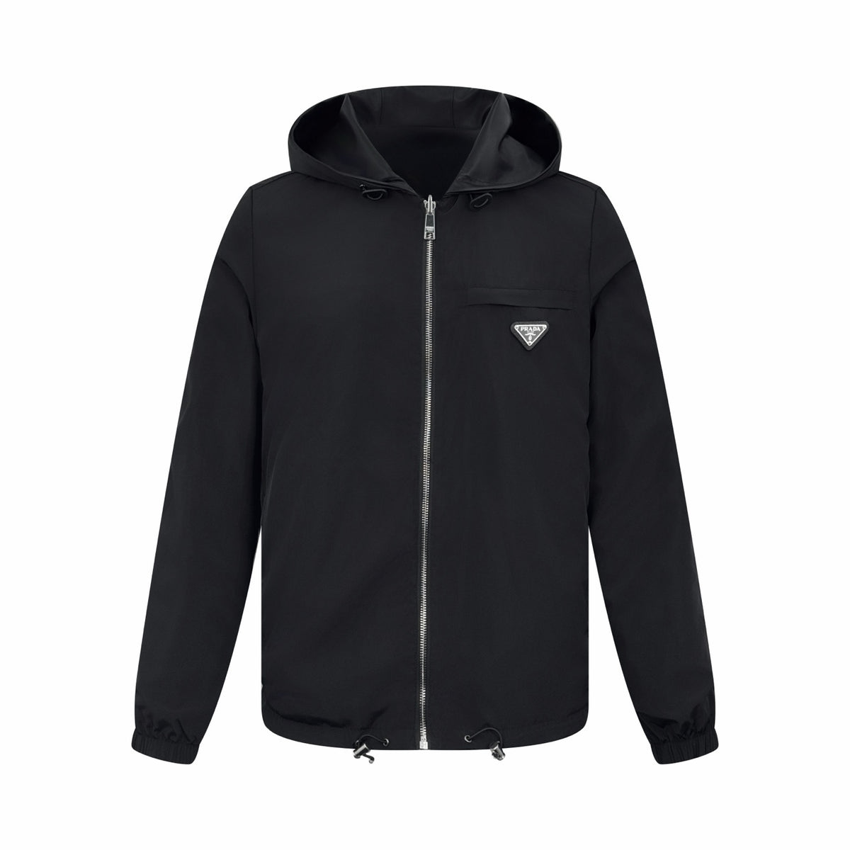 Prada Reversible Nappa Leather and Re-Nylon Jacket "Black"