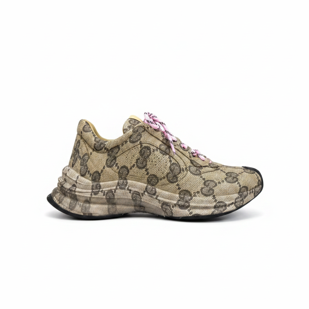 Gucci Run "Beige-Black Monogram"