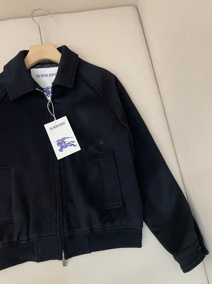Burberry Cashmere Harrington Jacket "Black"
