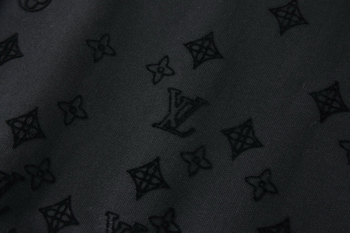 Louis Vuitton Flock Print Gradient Long-Sleeved Crewneck "Black"