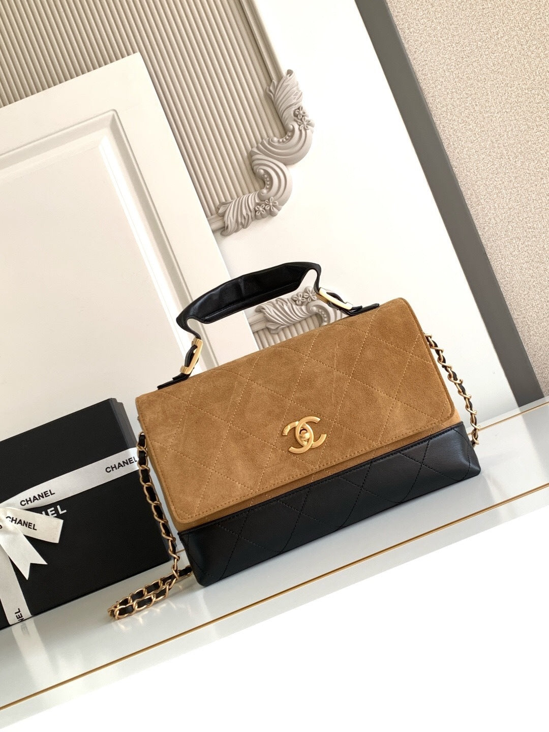 Chanel Flap Bag with Top Handle