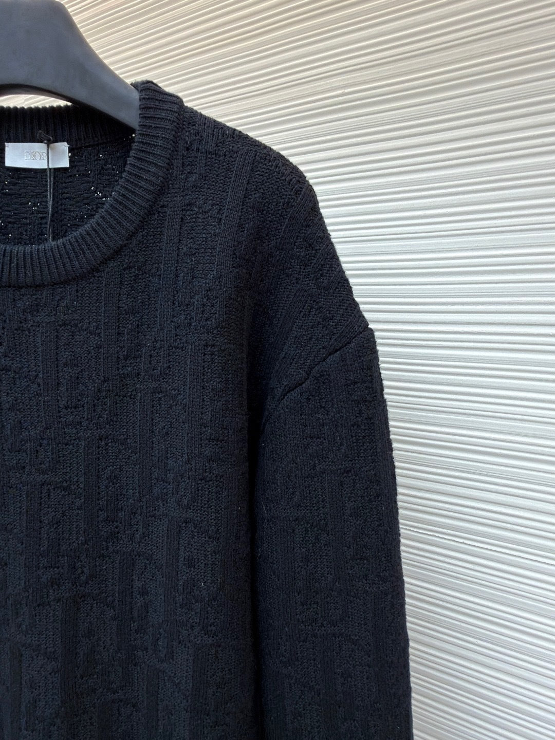 Dior Oblique Sweater "Black Cotton Blend Jersey"