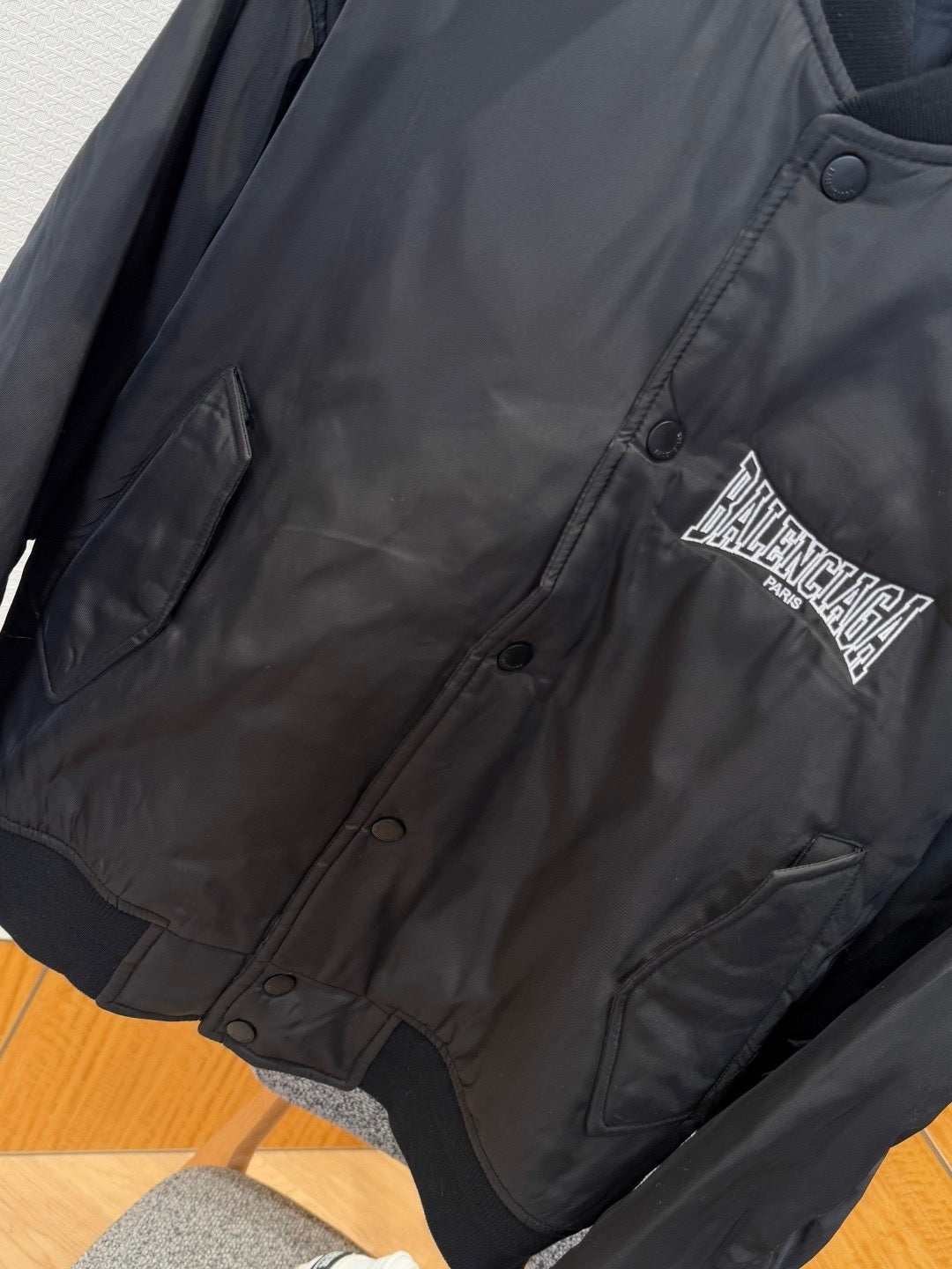 Balenciaga Varsity Bomber Jacket "Black"