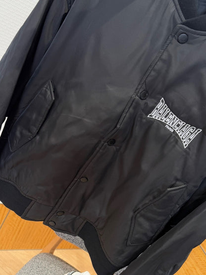 Balenciaga Varsity Bomber Jacket "Black"