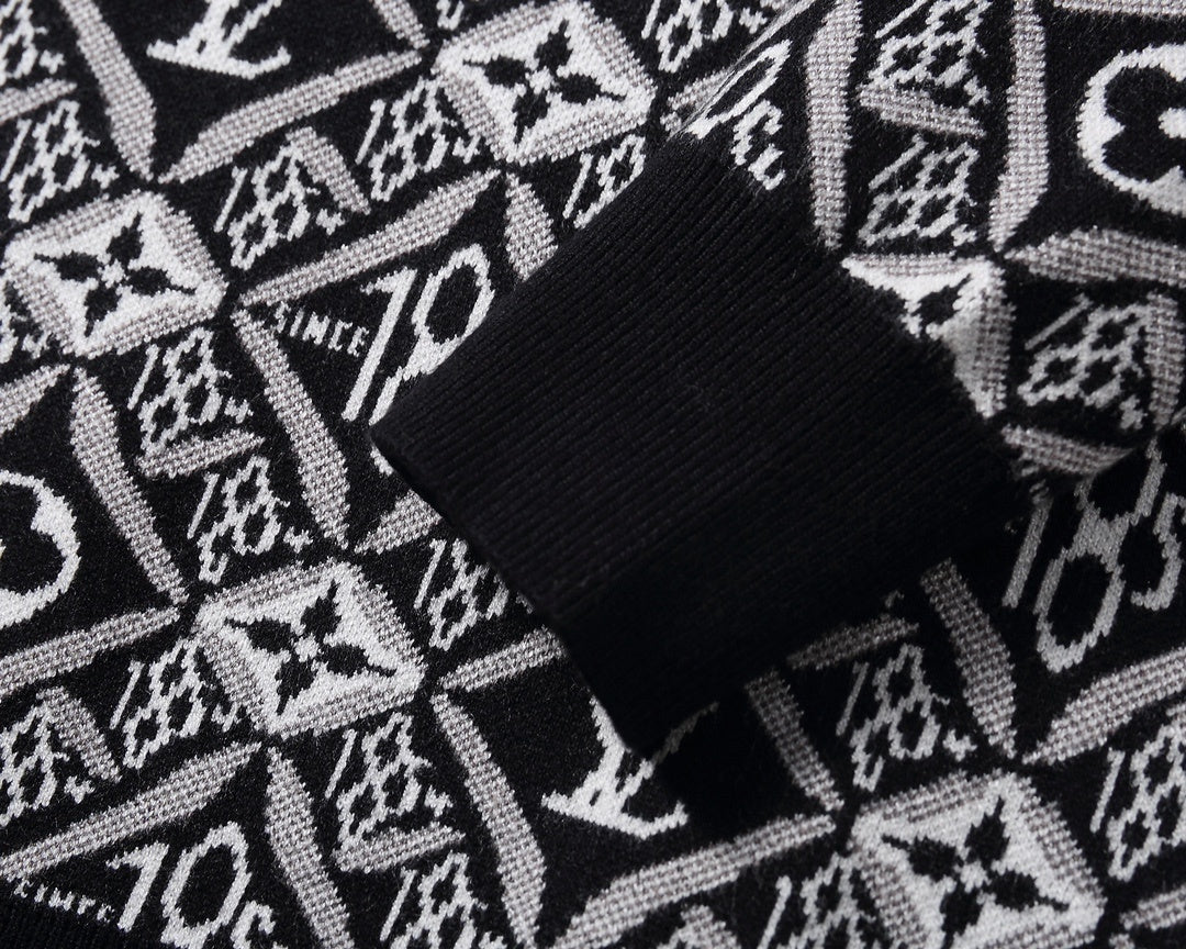 Louis Vuitton Sweater "Black-White Monogram"