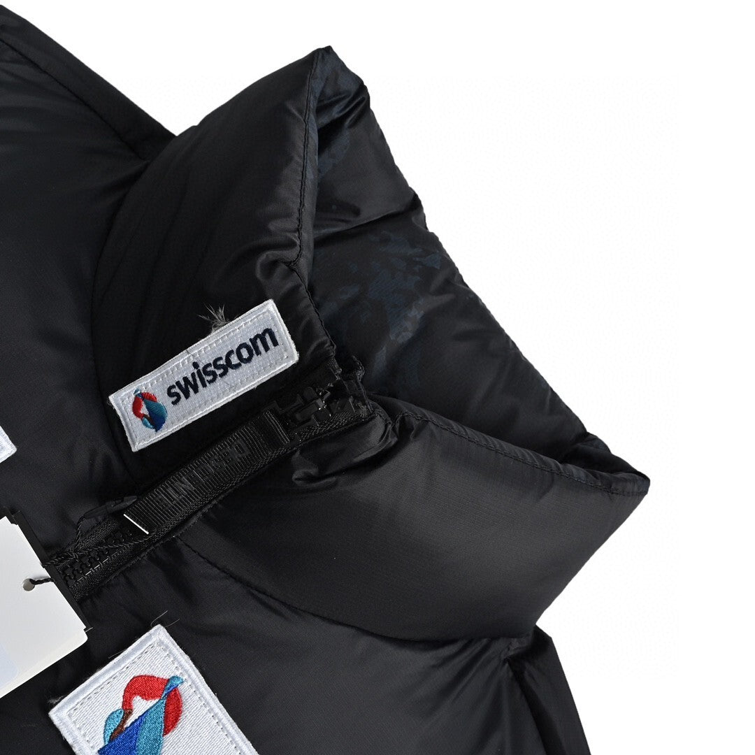 Descente Ski Down Jacket "Black-Blue Camo"