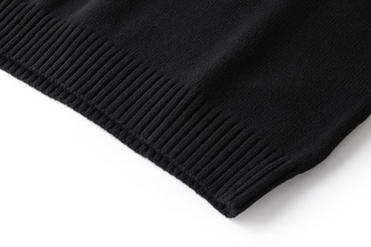 Gucci Knit Cotton Wool Sweater with Intarsia "Black"