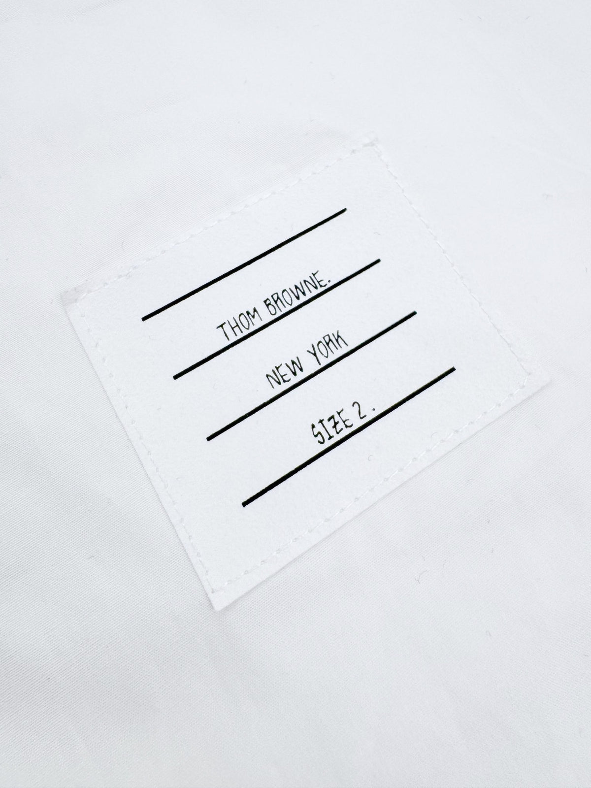 Thom Browne Cotton Armband Shirt "White"