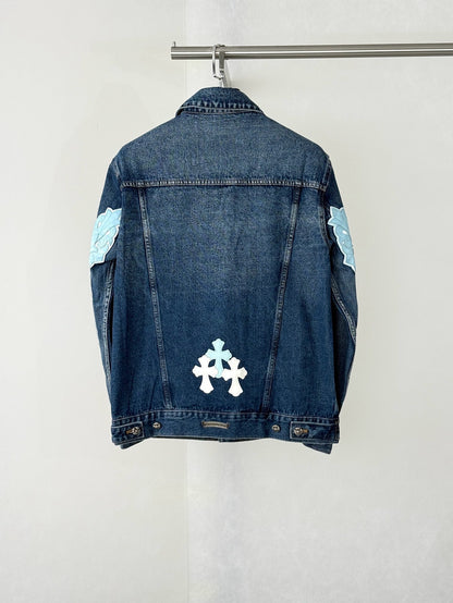 Chrome Hearts Cross Patches Denim Shirt