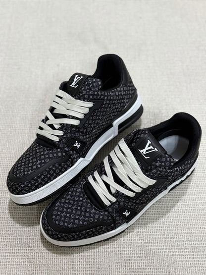 Louis Vuitton LV Trainer Sneaker "Black Denim"