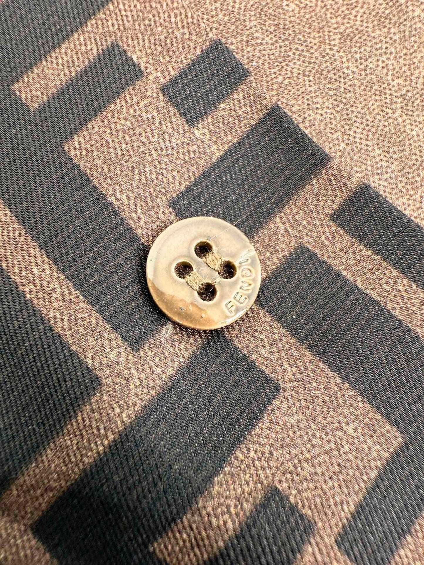 Fendi FF Monogram Short Shirt "Beige"