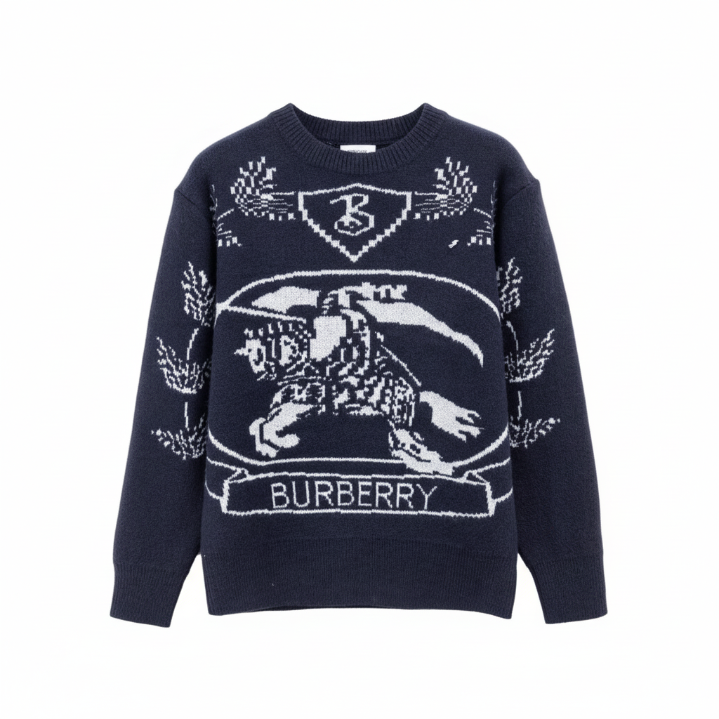 Burberry Knight Sweater "Navy Blue"