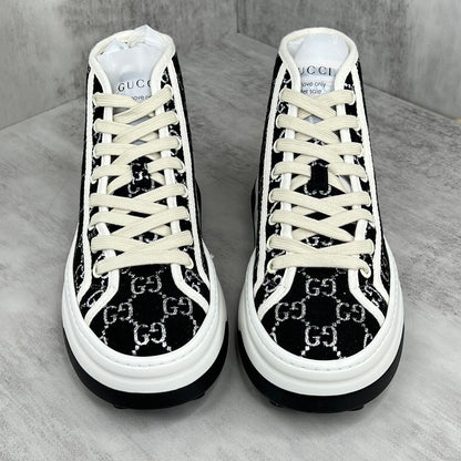 Gucci Tennis 1977 High-Top "Black-White Monogram"