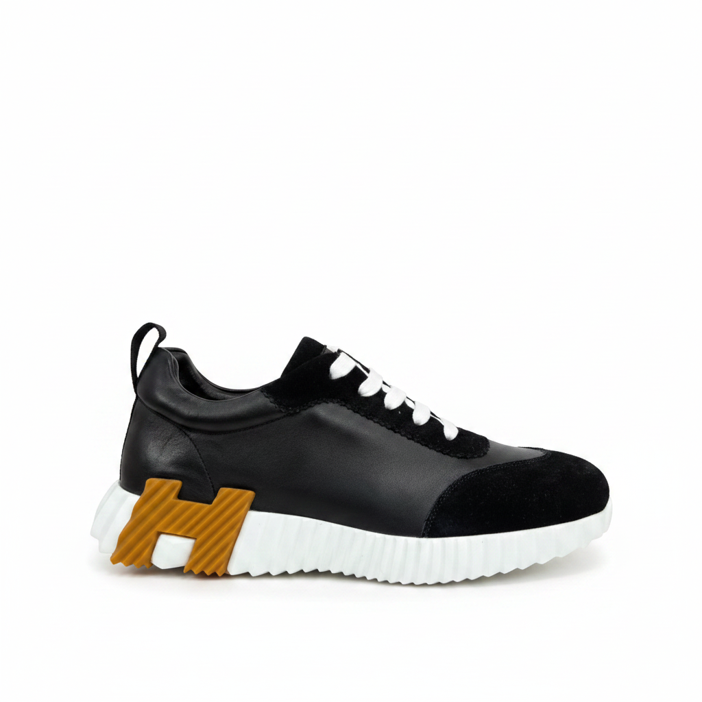 Hermes Bouncing Sneakers "Black-White"