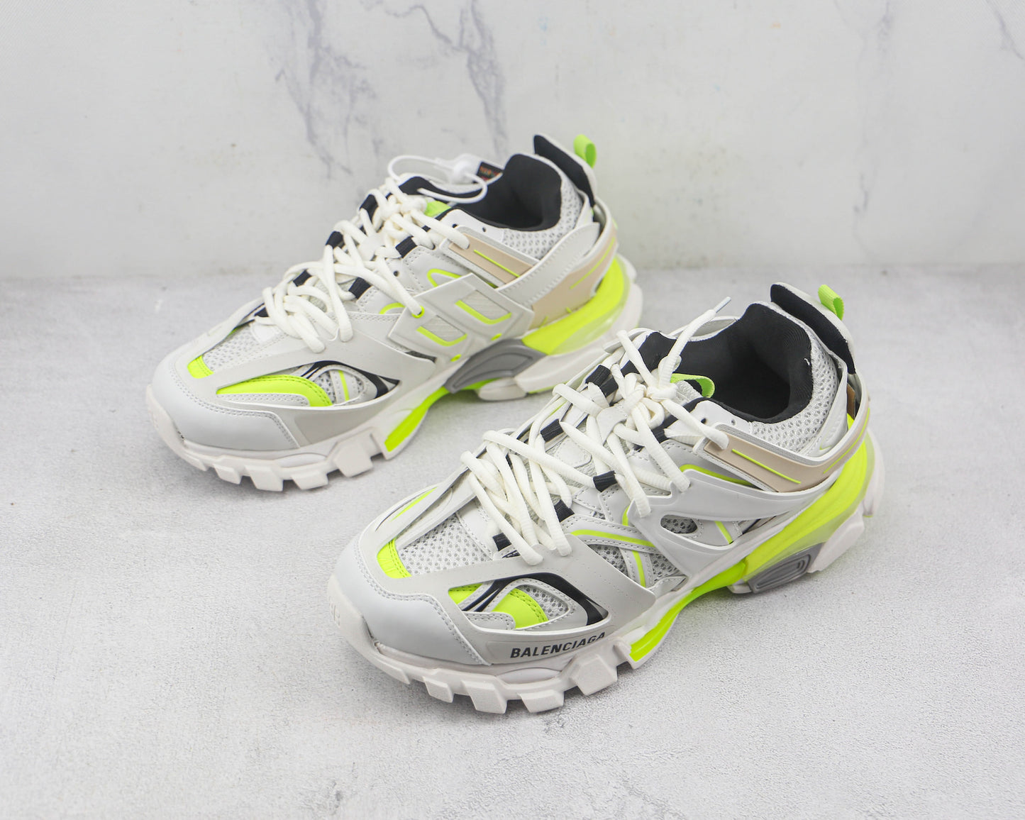 Balenciaga Track "Light Beige-Fluo Yellow"