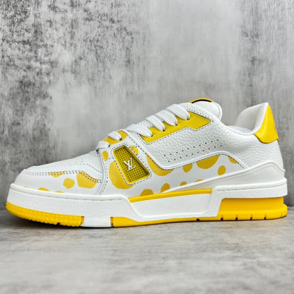 Louis Vuitton x Yayoi Kusama Trainers "Yellow-White"
