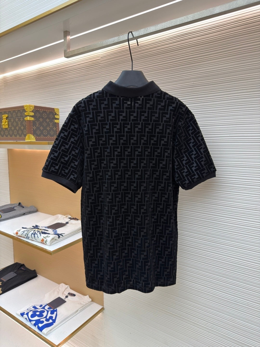 Fendi FF Monogram Polo T-Shirt "Black"
