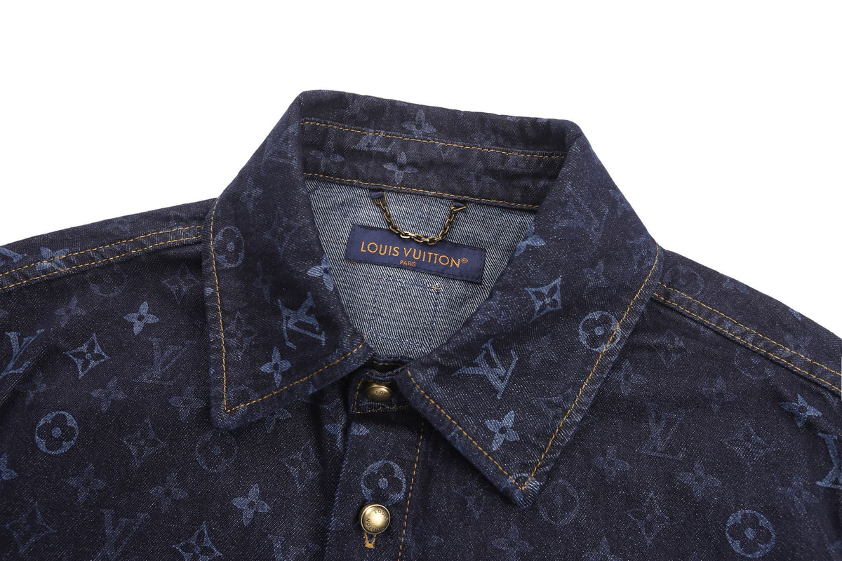 Louis Vuitton Monogram Denim Short-Sleeved Shirt