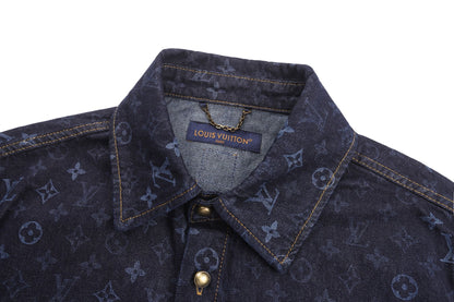 Louis Vuitton Monogram Denim Short-Sleeved Shirt