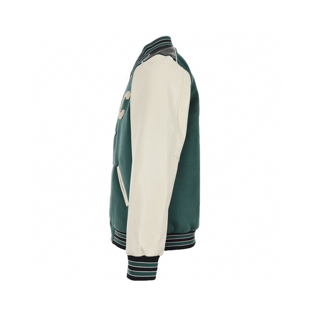 Celine Varsity Jacket "Green-White"