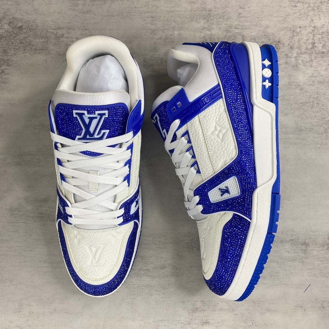Louis Vuitton Trainers "Blue-White" Crystals