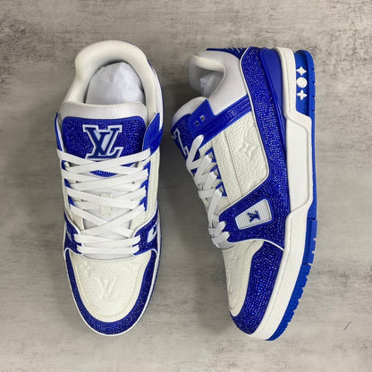 Louis Vuitton Trainers "Blue-White" Crystals